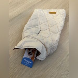 Kuoser Cream/Plaid Reversible Dog/Puppy Vest in XS